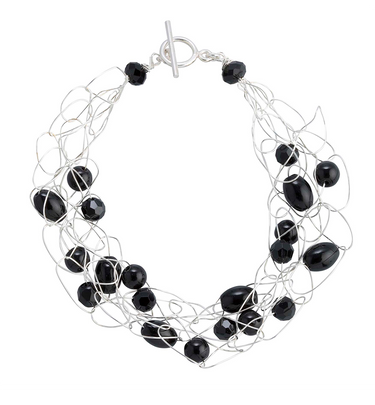 Pulsera Tejido Onix